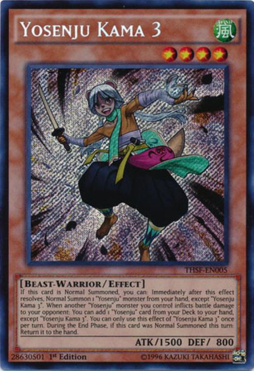 遊戯王海外版 英語版 １ｓｔ シークレットレア 妖仙獣 鎌参太刀 中古良品 カードを買う カード通販 トレコロ トレカシングル販売 買取