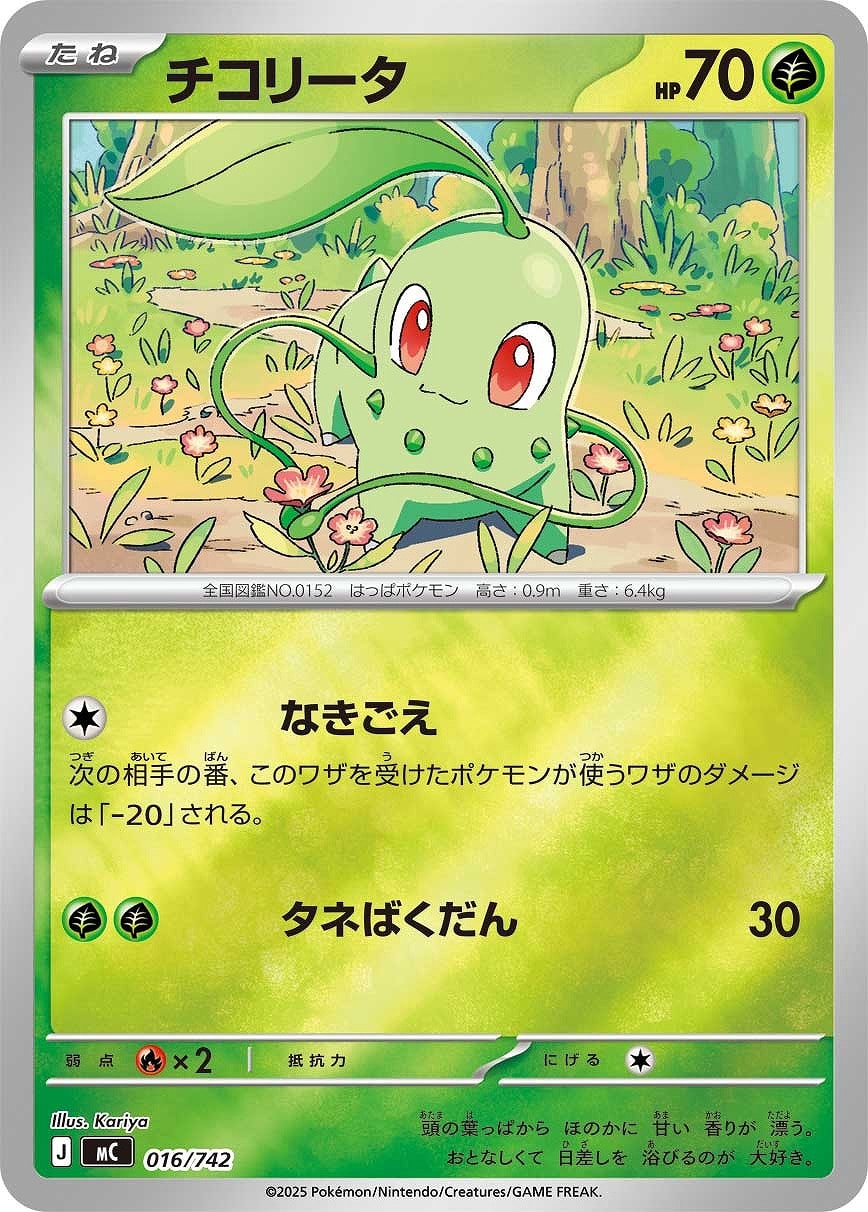 【ポケカ】ＳＳ）ミラー仕様◇チコリータ 中古良品