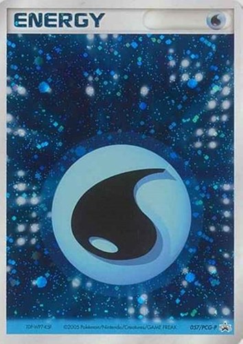 【ポケカ】ＰＲ）キラ仕様◇基本水エネルギー[クイック] 中古良品