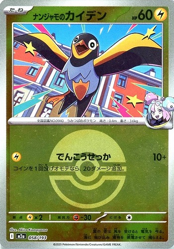 キズあり【ポケカ】Ｃ）ミラー仕様◇ボール柄]ナンジャモのカイデン 中古キズあり