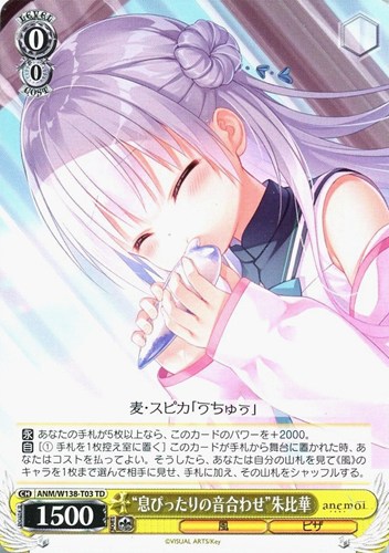 【ヴァイス】ＴＤ◇“息ぴったりの音合わせ”朱比華 プレイ用