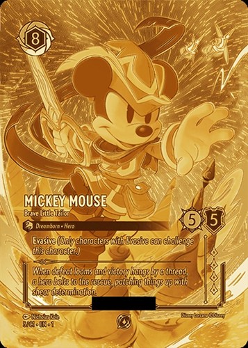 【ロルカナ】プロモ◇Mickey Mouse Brave Little Tailor(ミッキーマウス ブレイブ・リトル・テイラー)[シリアル付] 中古良品
