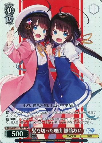 【ヴァイス】ＴＤＰ◇髪を切った理由 雛鶴あい 中古良品
