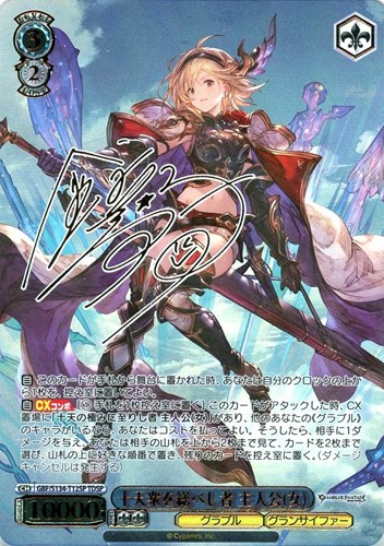 【ヴァイス】ＴＤＳＰ）サイン付◇十天衆を総べし者 主人公(女) 中古良品