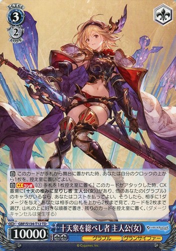 【ヴァイス】ＴＤ）ノーマル仕様◇十天衆を総べし者 主人公(女) プレイ用