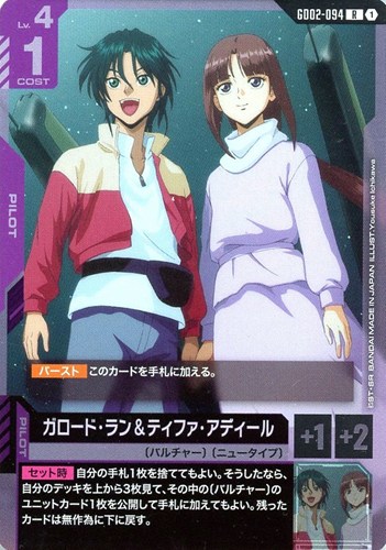 キズあり【ガンダム】R◇ガロード・ラン&ティファ・アディール 中古キズあり