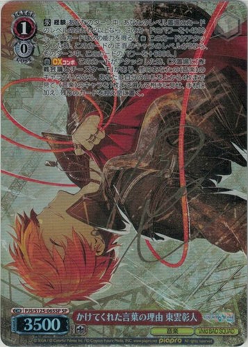 【ヴァイス】ＳＰ）サイン付◇かけてくれた言葉の理由 東雲彰人 キズなし買取