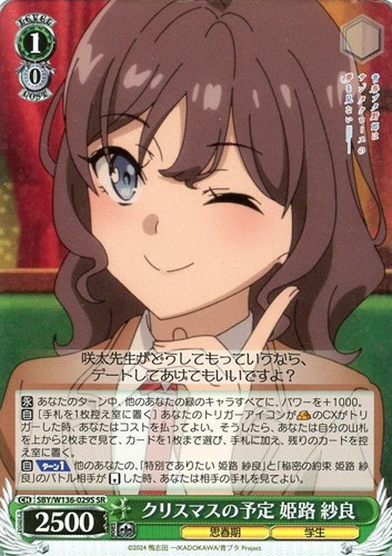 【ヴァイス】ＳＲ◇クリスマスの予定 姫路 紗良 キズなし買取