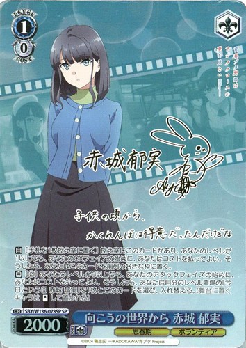 【ヴァイス】ＳＰ）サイン付◇向こうの世界から 赤城 郁実 キズなし買取