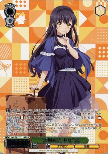 【ヴァイス】ＰＲ）箔押し◇“海賊船と少女”鴎 中古良品