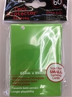 ウルトラプロデッキプロテクター ライムグリーン)ソリッド・ミニ60