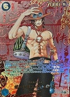 【ワンピ】ＳＥＣ）レッドスーパーパラレル◇ポートガス・Ｄ・エース[背景赤原作]