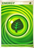 キズあり【ポケカ】C◇基本草エネルギー(うずまき)