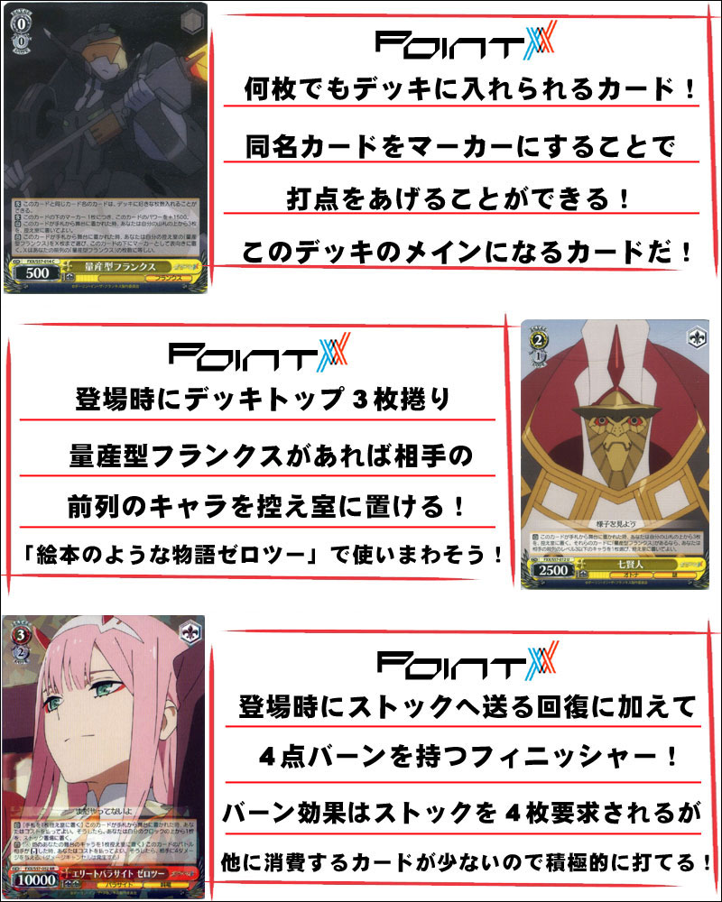 デッキレシピ】ダーリン・イン・ザ・フランキス デッキレシピ&解説